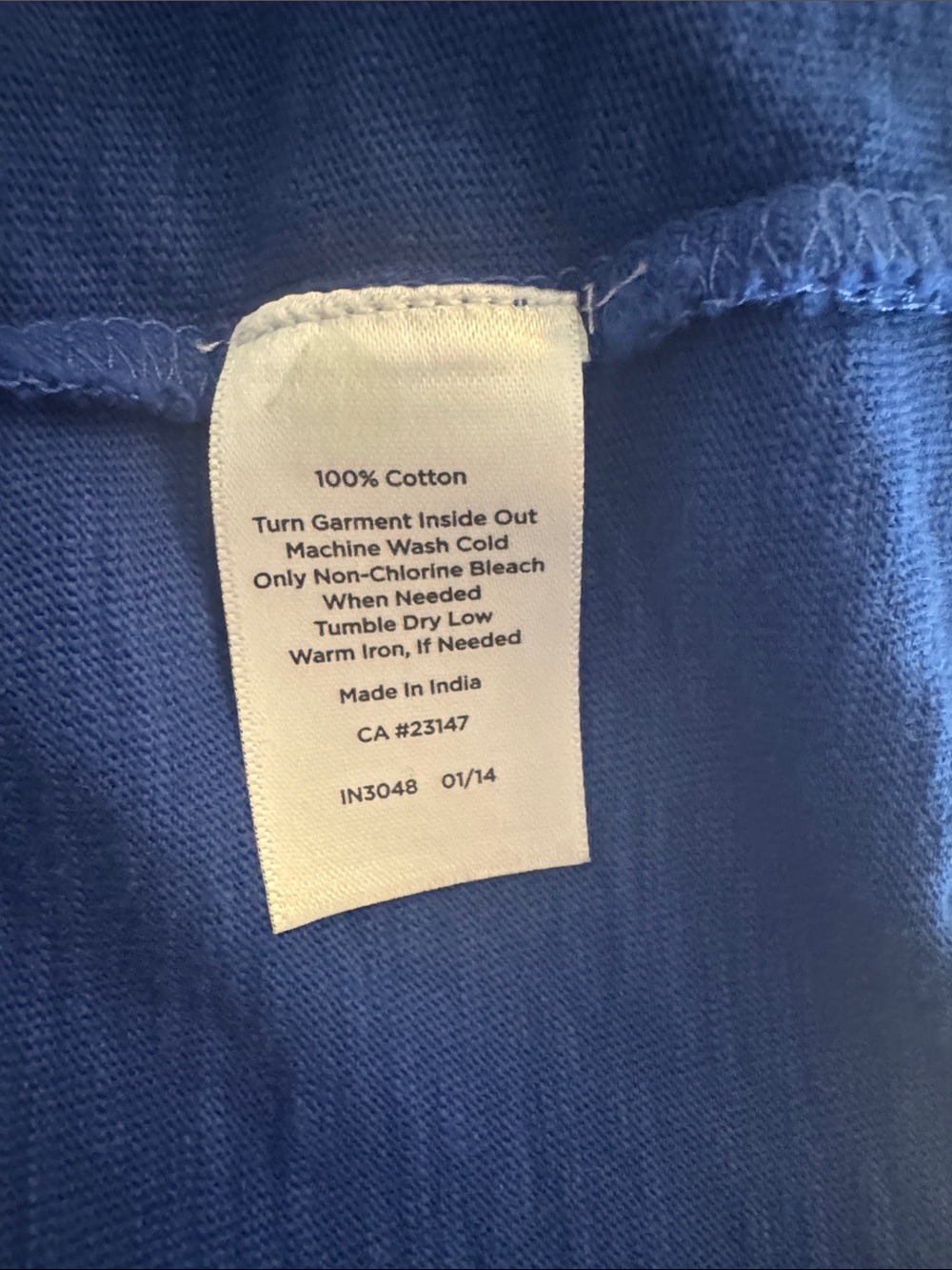 Talbots Classic Women's Crewneck Tee - Royal Blue Size X - Picture 10 of 10